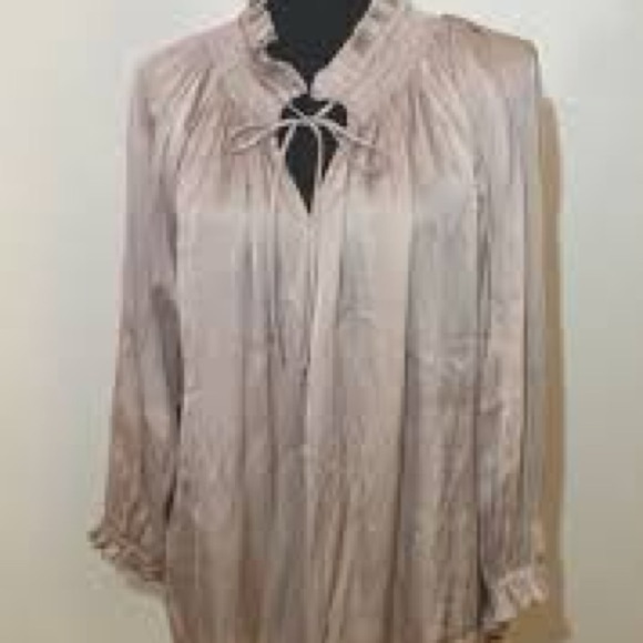 Carmen Marc Valvo Peasant Blouse size XL - Picture 2 of 4